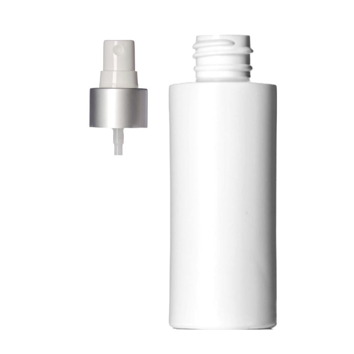 White Plastic Bottle With Silver Sprayer