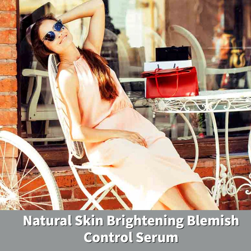 Natural Skin Brightening Blemish Control Serum With Glycolic Acid + Licorice + Willow Bark Extract + Centella Asiatica