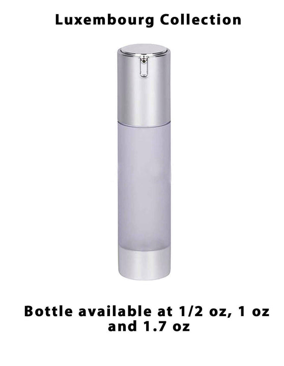 Frosted Acrylic Bottle - Matte Silver Cap (From Luxembourg Collection)