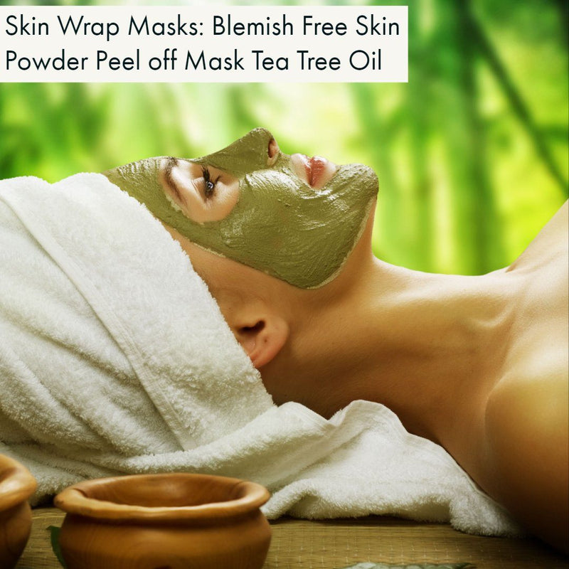 GoodVara Skin Wrap Masks: Blemish Free Skin Powder Peel off Mask Tea Tree Oil