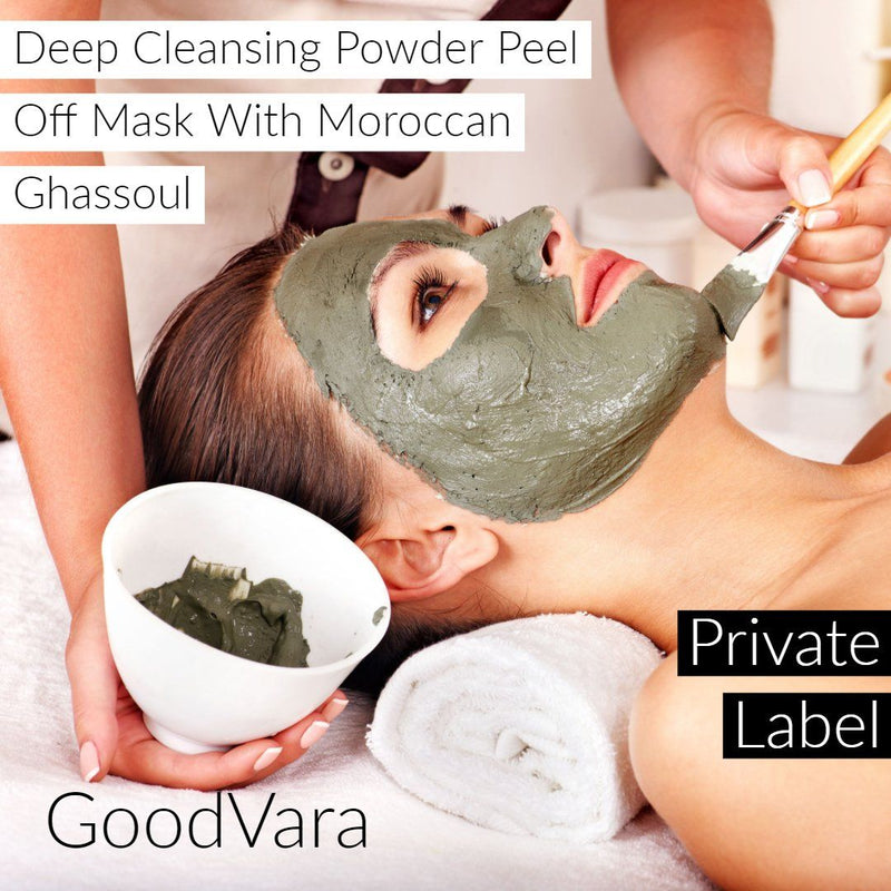 GoodVara Skin Wrap Masks: Deep Cleansing Powder Peel Off Mask With Moroccan Ghassoul