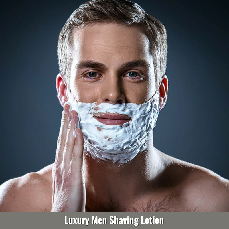 Luxury Men Shaving Lotion With Coconut Oil And Shea Butter