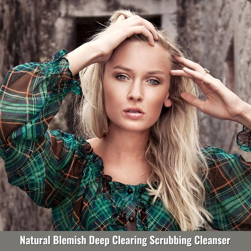 Natural Blemish Deep Clearing Scrubbing Cleanser With Glycolic Acid & Salicylic Acid
