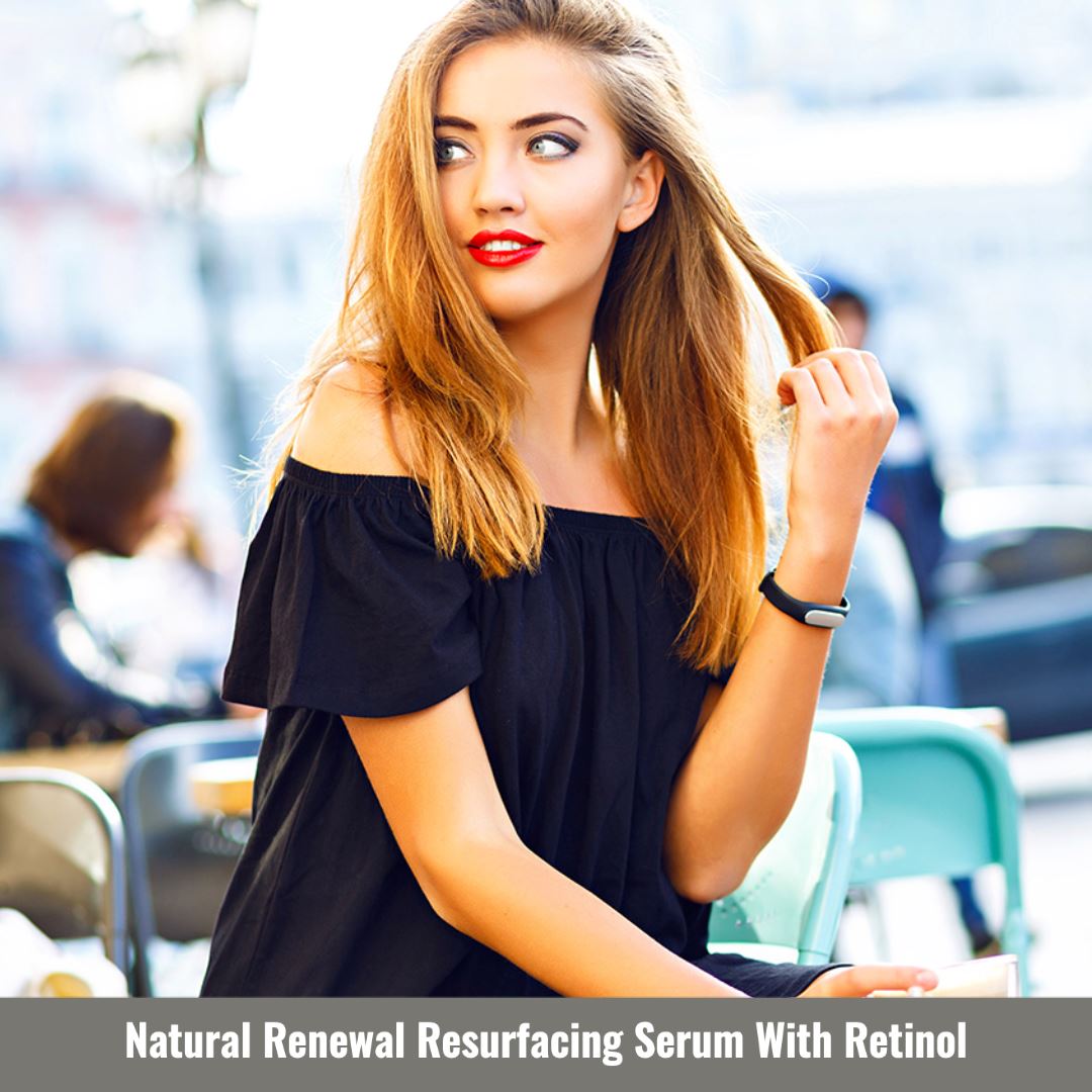 ﻿Natural Renewal Resurfacing Serum With Retinol + Glycolic + AHA + Hyaluronic Acid
