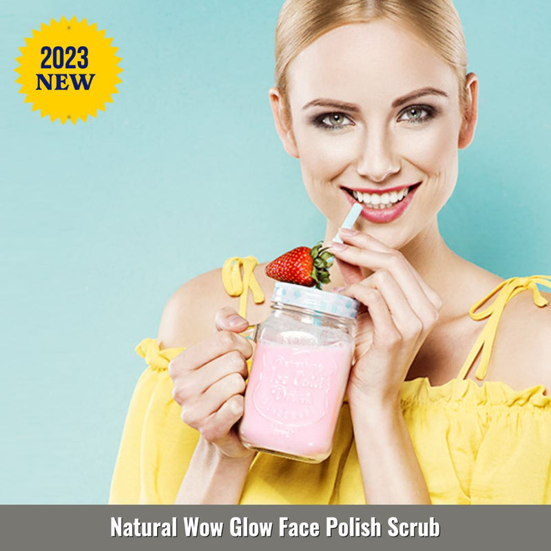 Natural Wow Glow Face Polish Scrub