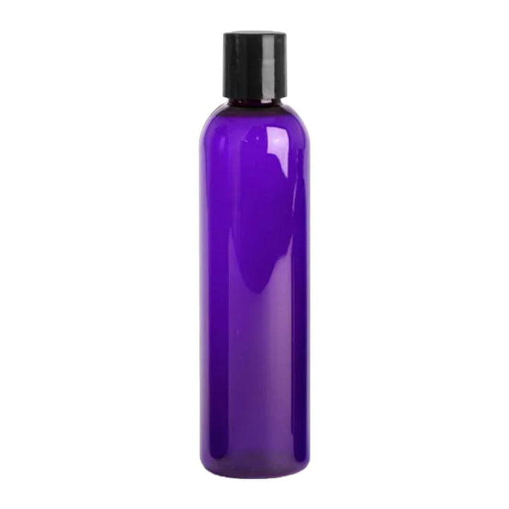 Purple Plastic Bottle With Black Disc Cap