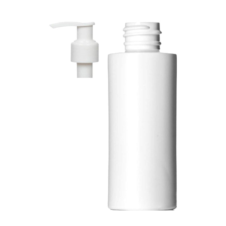White Plastic Bottle With White Pump