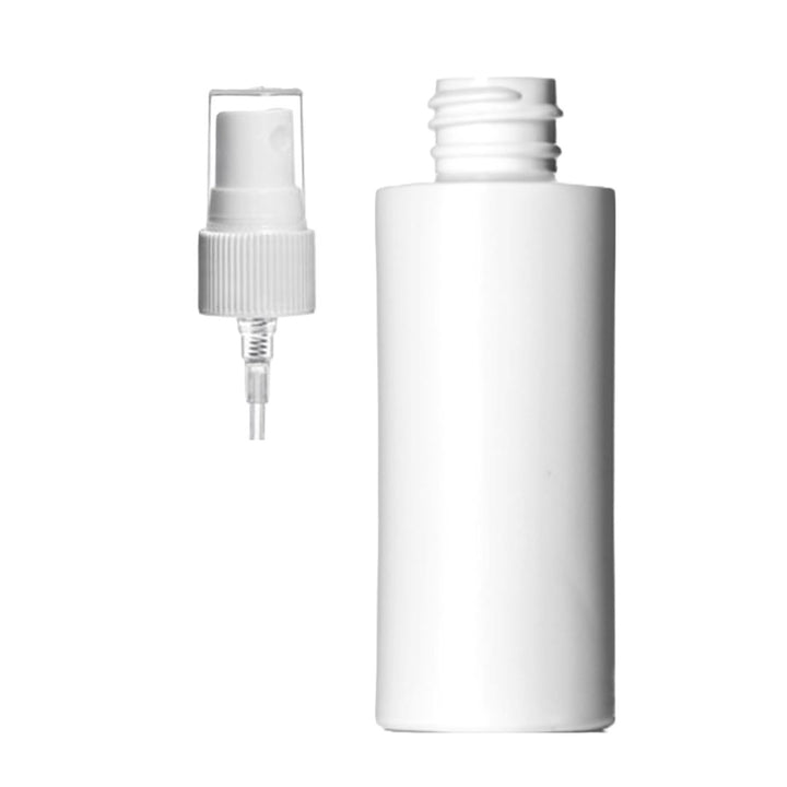Cylinder Round HDPE White Bottle With White Sprayer