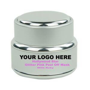 Hollywood Star Glitter Pink Peel Off Mask With Ruby Gemstone - Image 1