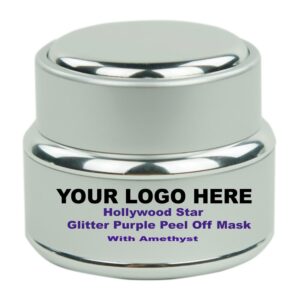 Hollywood Star Glitter Purple Peel Off Mask With Amethyst - Image 1